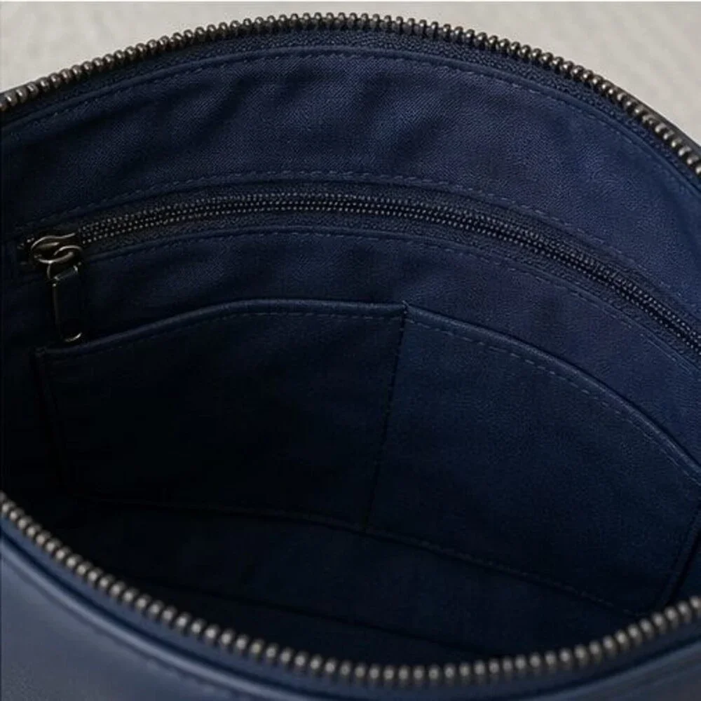 Charcoal Zip Crossbody Bag